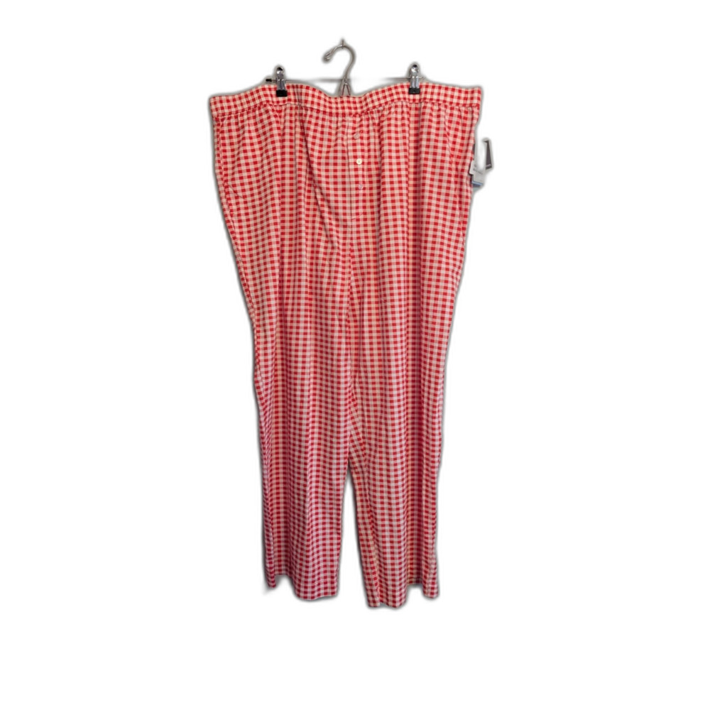 Grayson Threads Women's Gingham Print High Rise, Wide Leg Pajama Pants 3X
